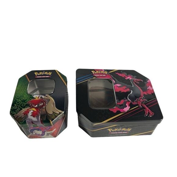 Pokeman Game Card Tins Empty Lot of  2 - Picture 1 of 13
